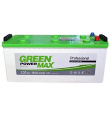 Акумулятор автомобільний GREEN POWER MAX 230А збоку (+/-) (000022376)