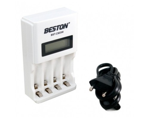 Зарядний пристрій для акумуляторів Beston BST-C903W 4slots for AA/AAA, Ni-MH/Ni-CD (AAB1850) 