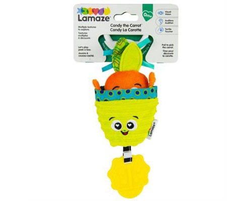 Іграшка на коляску Lamaze Морквина із прорізувачем (L27381)