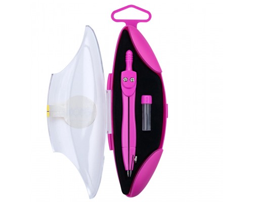 Циркуль ZiBi NEON START, у тв. футляр, зап.грифель, рожевий, KIDS Line (ZB.5323NS-10)