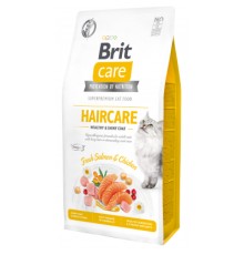 Сухий корм для кішок Brit Care Cat GF Haircare Healthy and Shiny Coat 7 кг (8595602540877)