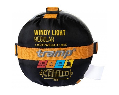 Спальний мішок Tramp Windy Light Orange/Grey Left (UTRS-055-L)