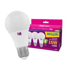 Лампочка ELM B60 15W PA10L E27 4000K 3шт. (18-0143)