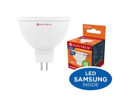 Лампочка Electrum MR16 5W PA LR-10 GU5.3 3000K (A-LR-1432)