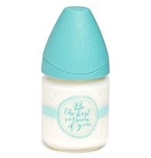 Пляшечка для годування Suavinex Скляна Сенс життя 120 мл бірюзова (303468)