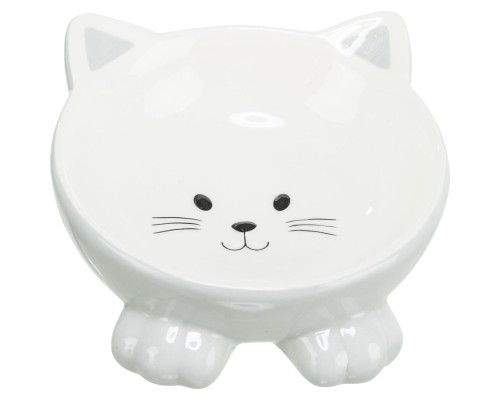Посуд для котів Trixie Миска керамічна у вигляді котика150 мл/14 см (кольори в асортименті) (4011905248073)
