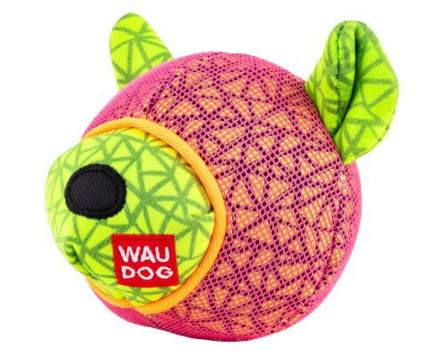 Іграшка для собак WAUDOG Fun Ведмедик 12х11 см рожева (62057)
