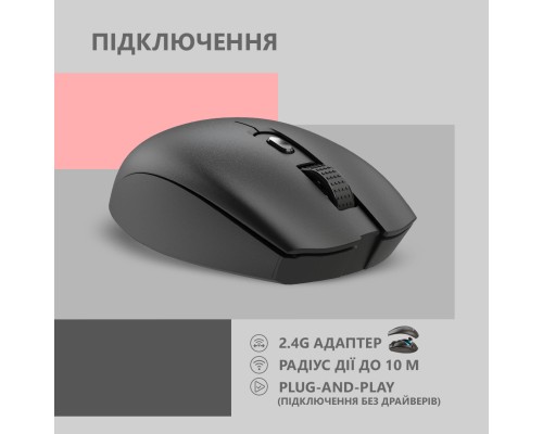Мишка 2E MF2030 Rechargeable Wireless Black (2E-MF2030WB)