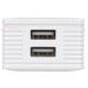Зарядний пристрій 2E Wall Charger Dual USB-A 2.4A + cable USB-C White (2E-WC1USB2.1A-CC)