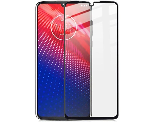Скло захисне PowerPlant Full screen Motorola Moto Z4, Black (GL606986)