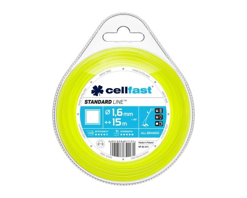 Жилка косильна Cellfast квадрат 1.6 x 15м (35-011)
