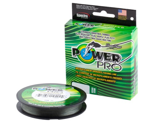 Шнур Power Pro Moss Green 135m 0.23mm 33lb/15.0kg (2266.78.27)