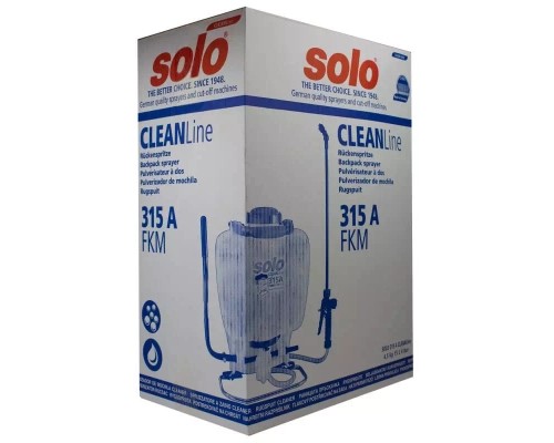 Обприскувач Solo ручний ранцевий 15 л, мембранний, тиск 4 бар, труб 50 см, вага 4.5 кг (315A)
