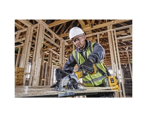 Дискова пила DeWALT 18В XR Li-Ion, безщіткова, диск 115х9.5 мм, 2.5 кг, 2x5Ah, кейс TSTAK (DCS571P2)