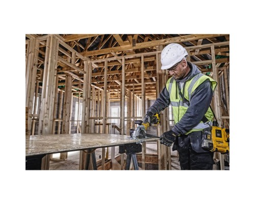 Дискова пила DeWALT 18В XR Li-Ion, безщіткова, диск 115х9.5 мм, 2.5 кг, 2x5Ah, кейс TSTAK (DCS571P2)