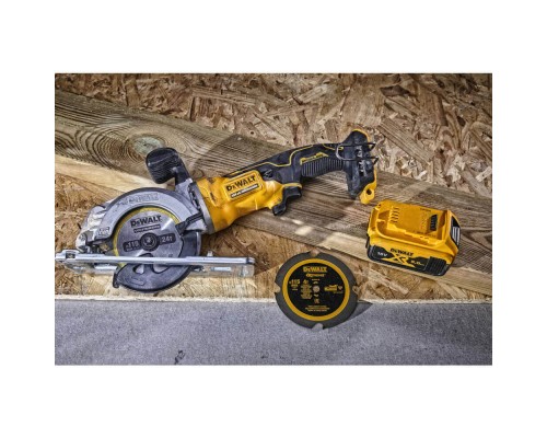 Дискова пила DeWALT 18В XR Li-Ion, безщіткова, диск 115х9.5 мм, 2.5 кг, 2x5Ah, кейс TSTAK (DCS571P2)