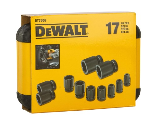 Набір головок DeWALT ударних торцевих 1/2