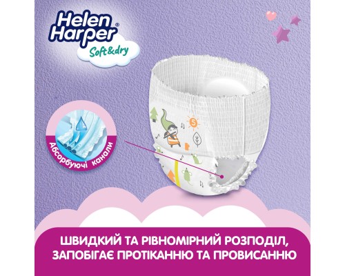 Підгузки Helen Harper Soft&Dry Junior Розмір 5 (12-17 кг) 40 шт (5411416031741) (271442) Підгузки Helen Harper Soft&Dry Junior Розмір 5 (12-17 кг) 40 шт (5411416031741) (271442)