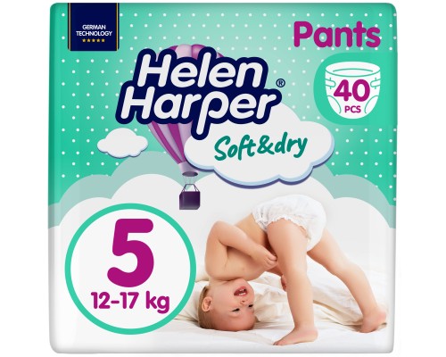 Підгузки Helen Harper Soft&Dry Junior Розмір 5 (12-17 кг) 40 шт (5411416031741) (271442) Підгузки Helen Harper Soft&Dry Junior Розмір 5 (12-17 кг) 40 шт (5411416031741) (271442)