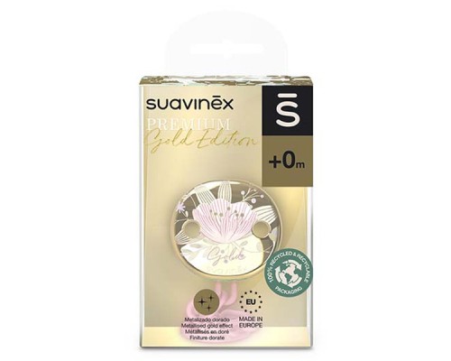 Кліпса для пустушок Suavinex Gold Edition рожева (307864)