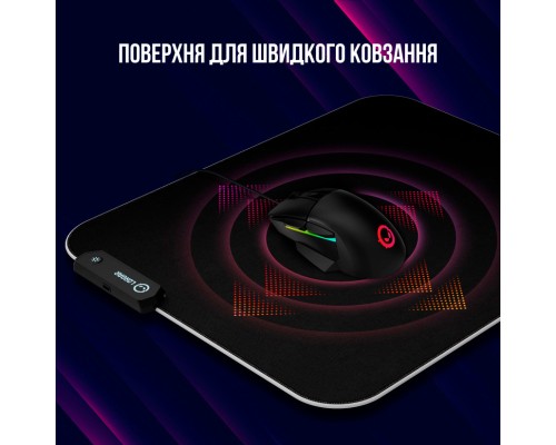 Килимок для мишки Lorgar Steller 913 RGB USB Black (LRG-GMP913)