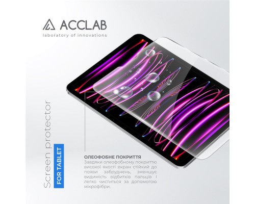 Скло захисне ACCLAB Full Glue Apple iPad Pro 11 2022/2021/2020/2018 (1283126575150)
