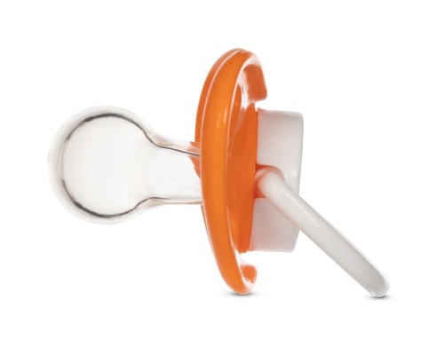 Пустушка Baboo Sea Life силіконова, 6+ міс (помаранчева) (5-028)