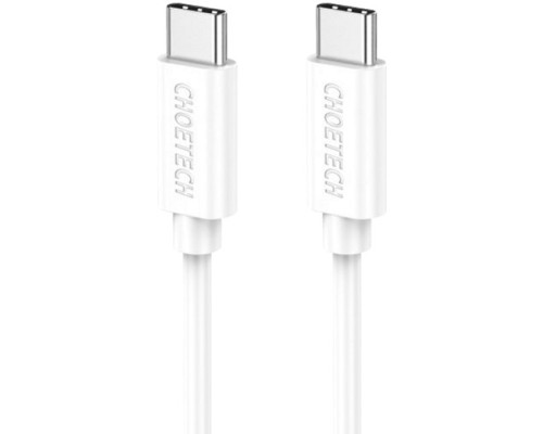 Дата кабель USB-C to USB-C 1.0m USB 2.0 Choetech (CC0002-WH)