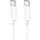 Дата кабель USB-C to USB-C 1.0m USB 2.0 Choetech (CC0002-WH)