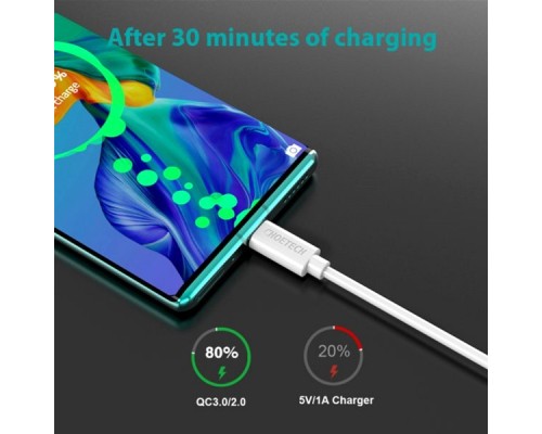 Дата кабель USB-C to USB-C 1.0m USB 2.0 Choetech (CC0002-WH)