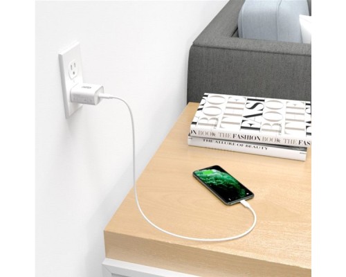 Дата кабель USB-C to USB-C 1.0m USB 2.0 Choetech (CC0002-WH)