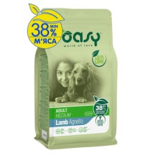 Сухий корм для собак OASY LIFESTAGE Adult Medium ягня 12 кг (8053017349152)