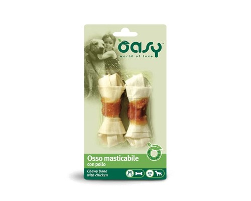 Ласощі для собак OASY Chewy Bone курка -M- 56 г (8053017340272)
