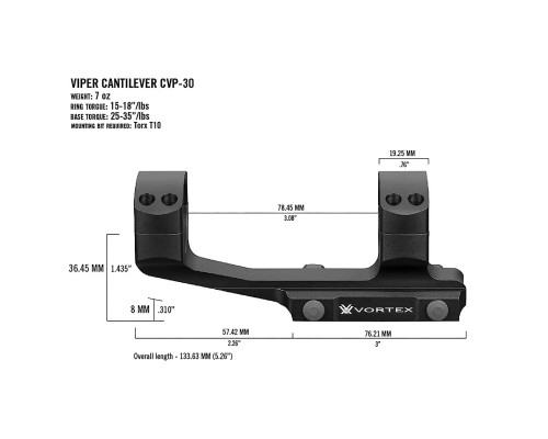 Кріплення для прицілу Vortex Pro 30mm Cantilever mount (CVP-30) (930351)