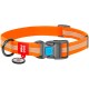 Нашийник для тварин WAUDOG Waterproof пластикова пряжка L Ш 25 мм Д 34-49 см помаранчевий (26144)