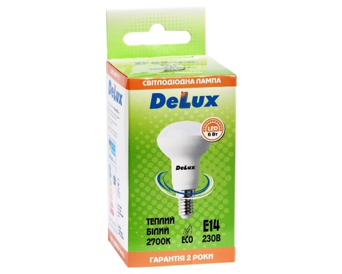 Лампочка Delux FC1 6Вт R50_2700K 220В E14 (90012456)