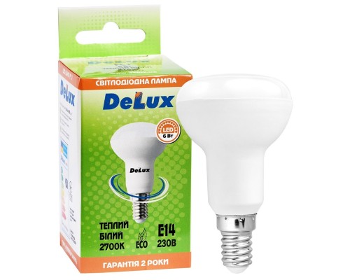 Лампочка Delux FC1 6Вт R50_2700K 220В E14 (90012456)