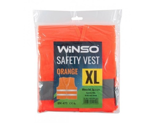Жилет сигнальний WINSO оранжевий, XL (149200)
