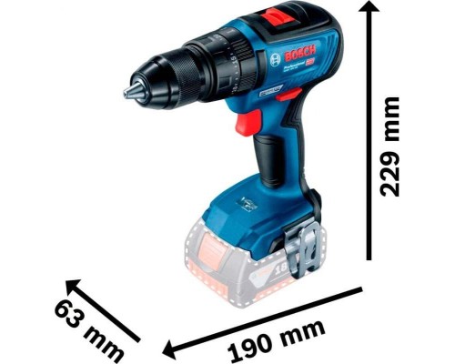 Шуруповерт Bosch GSB 18 V-50, 18В, 28/50 Нм, 20+2, 0-460-1800об/хв (без АКБ та ЗП) (0.601.9H5.106)