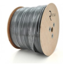 Кабель комбінований Ritar RG59 75 Ом 0,81мм.CU, 64x0.12m CCA, 2x0.5mm2, black, 305м (B305-RG59CU+2x0.5mm C)
