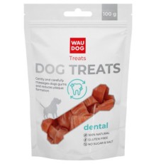 Ласощі для собак WAUDOG Treats Стоматологічна кістка зі смаком качки 100 г (4449)