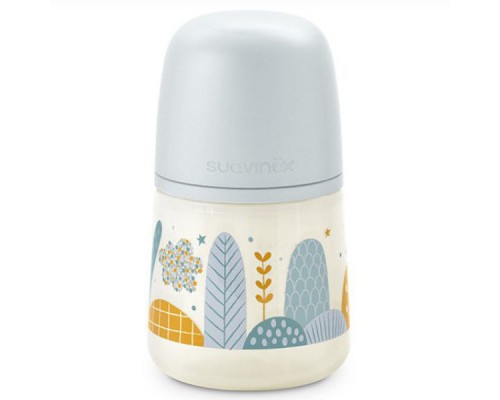 Пляшечка для годування Suavinex Dreams 150 мл, фізіологічна соска повільний потік, блакитна (308316)