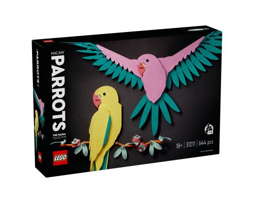 Конструктор LEGO Art Колекція фауни. Папуги Ара 644 деталей (31211)