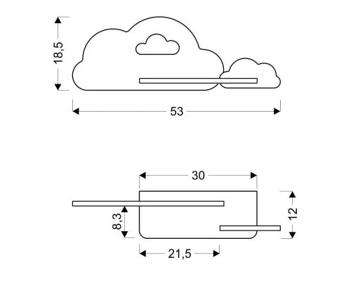 Світильник Candellux CLOUD (21-33567)