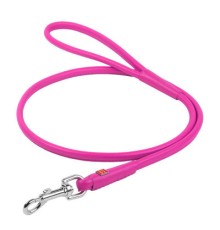 Повідок для собак WAUDOG Glamour круглий XS d 4 мм Д 122 см рожевий (33887)