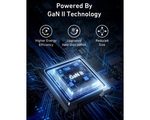 Зарядний пристрій Anker PowerPort 736 Nano II - 100W 2xUSB-C PD 1xPIQ GaN Black (A2145G11)