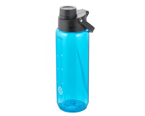 Пляшка для води Nike TR Renew Recharge Chug Bottle 24 OZ блакитний, чорний, білий 709 мл N.100.7636.445.24 (887791733306)