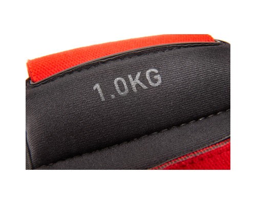 Обважнювач Reebok Flexlock Wrist Weights чорний, червоний RAWT-11261 1.0 кг (885652017190)