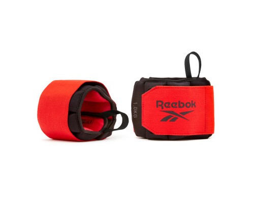 Обважнювач Reebok Flexlock Wrist Weights чорний, червоний RAWT-11261 1.0 кг (885652017190)