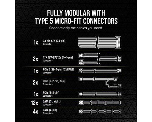 Блок живлення Corsair 750W RM750x White (CP-9020273-EU)